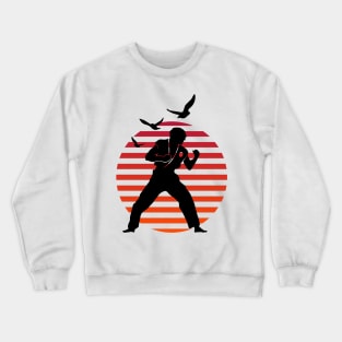 Master of Attack First Karate on Sunset White Crewneck Sweatshirt